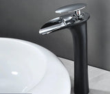 Modern White Waterfall Bathroom Sink Faucet – Single Handle Basin Mixer
