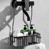 AluGrip AeroMount No-Drill Shower Caddy – Rustproof Aluminum Wall Shelf, Removable Bathroom Organizer Basket