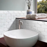 RetroBrick – 6-Piece Self-Adhesive Retro Brick Wall Sticker Set (30x15 cm / 11.8"x5.9")