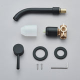 Aureva LuxaWall Elite – Brushed Gold Wall-Mount Concealed Bathroom Faucet | Solid Brass Luxury Sink Mixer