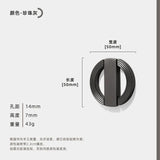 OrientArc Luxe Round Cabinet Pull – Modern Chinese Style Zinc Alloy Furniture Handle with Polished Electroplated Finish
