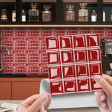 DecoMosaic 3D Peel-and-Stick Mosaic Wall Tiles – 10-Pack Waterproof PVC Stickers for Kitchen & Bathroom