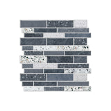 LuxeMarmer Black & White Marble Wall Stickers – Self-Adhesive, Waterproof Tile Decals (1–12 Pieces)