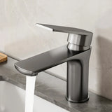 Modern Stainless Steel Bathroom Sink Faucet – Single Handle Basin Mixer for Hot and Cold Water