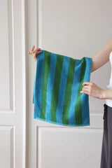 RetroStripe Luxe Cotton Towel – Striped Luxury Towel in Hotel Quality