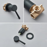 Aureva LuxaWall Elite – Brushed Gold Wall-Mount Concealed Bathroom Faucet | Solid Brass Luxury Sink Mixer