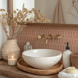 BohoTerracotta Self-Adhesive Tile Stickers – 10-Piece Vinyl Decals for Walls & Floors
