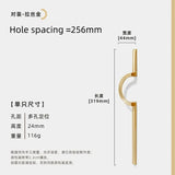 OrientArc Luxe Round Cabinet Pull – Modern Chinese Style Zinc Alloy Furniture Handle with Polished Electroplated Finish