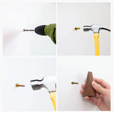 TriLuxe Triangular Wall Hook – Brass & Solid Wood | Key Holder, Coat Hook & Wall Decor
