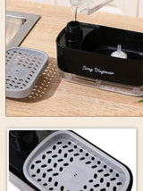 DualPress Pro Kitchen Soap Dispenser – Manual 2-Way Press Pump, Refillable & Removable Dish Soap System for Sink & Countertop