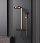 Concealed Thermostatic Shower System in Brass – Luxury Rainfall Bathroom Set with Premium Finish