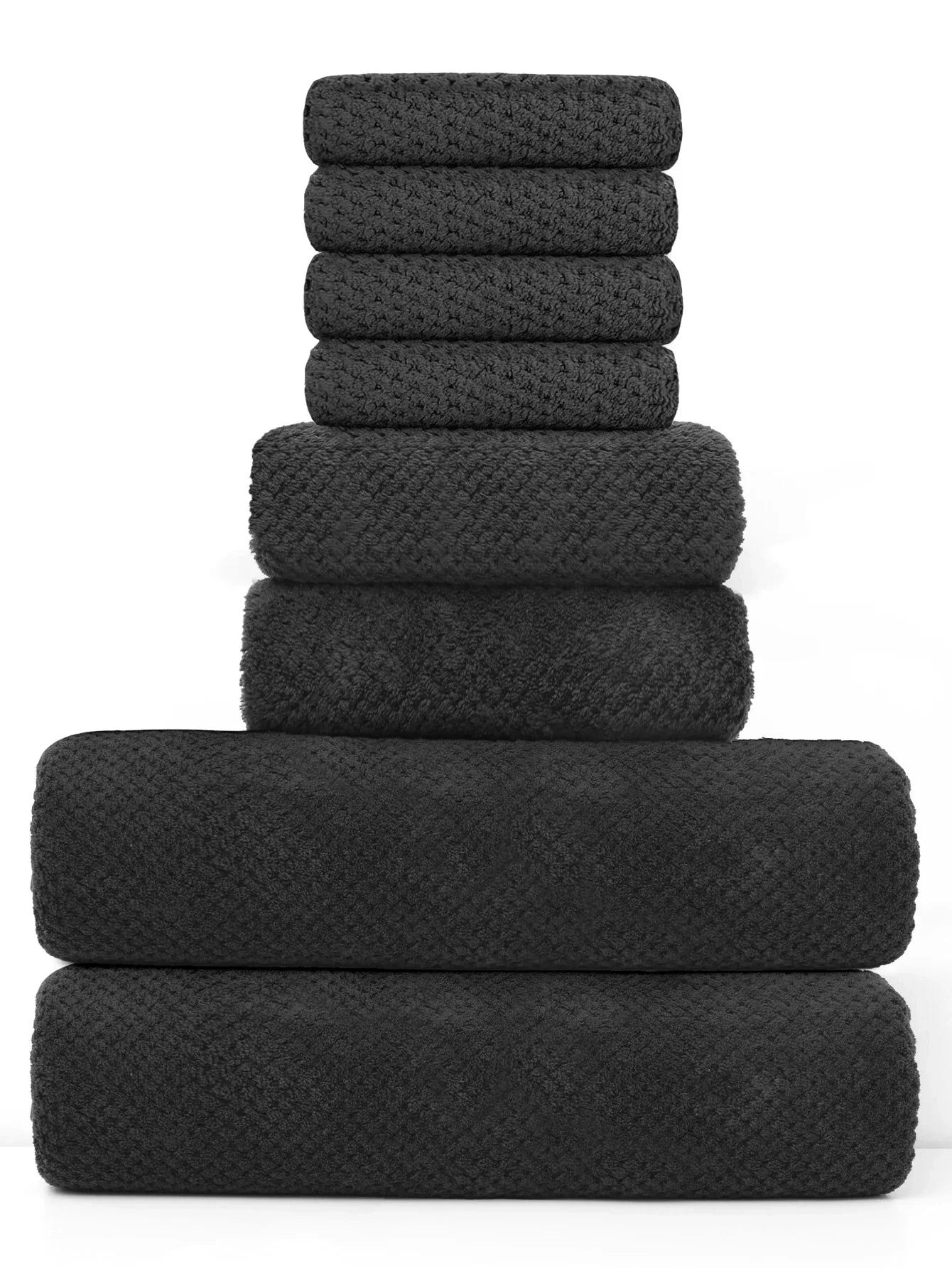 UltraSoft 8-Piece Towel Set – Quick-Dry, Super-Soft Microfiber