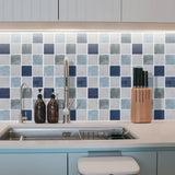 WallStyleX Self-Adhesive 3D Backsplash – Waterproof & Oil-Resistant Tile Stickers (9 x 9 in) for Kitchen & Bathroom