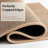 KüchLoom Washable Non-Slip Kitchen Runner – Faux Sisal Look with Natural Rubber Backing