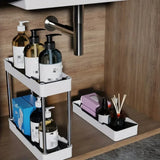 SlimSlide SpaceSaver 4-Tier Rolling Storage Cart – Ultra-Slim Mobile Organizer for Bathroom, Kitchen & Small Spaces
