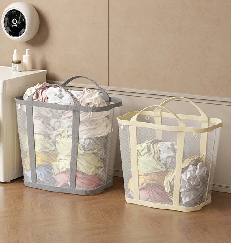 BreezeFold Collapsible Laundry Hamper – Breathable & Versatile Storage