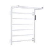 LuxeHeat WiFi Electric Towel Warmer – Brushed Gold Heated Towel Rack with Temperature Control