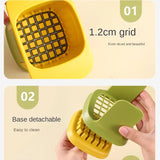 ChopMaster – Multifunctional Vegetable & French Fry Cutter with Hand-Press Mechanism