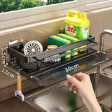 SinkPro Aluminum Self-Draining Kitchen Rack – No-Drill Sink Organizer