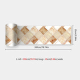 DecoMosaic Waterproof Mosaic Wall Stickers – Peel & Stick Backsplash for Bathroom, Kitchen & Living Spaces