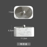 MarbleElegance 4-Piece Bathroom Accessory Set – Resin Marble Finish