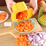 ChopMaster – Multifunctional Vegetable & French Fry Cutter with Hand-Press Mechanism