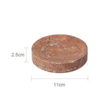 Rubèra Red Travertine Bathroom Set – Vintage Natural Stone Luxury Accessories