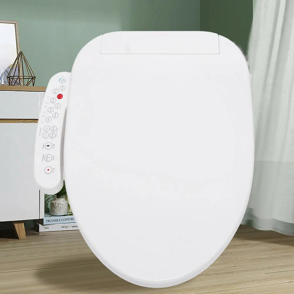 AquaLuxe SmartSpa Pro Bidet Seat – Heated Toilet Seat with Instant Warm Water Wash, Warm Air Dryer & Self-Cleaning Nozzles