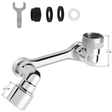 1080° Rotating Faucet Extender Universal – Dual Mode Sprayer Attachment | Flexible Robot Arm | Water Saving Upgrade