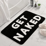 BareLuxe Get Naked Bath Mat – Luxurious Microfiber Anti-Slip Shaggy Rug (20” x 32”)