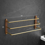 TwinStand Double Towel Rack – Freestanding Metal Countertop Holder (Under 20 Inches)