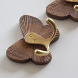 NordicPebble Solid Wood Wall Hooks – Scandinavian No-Drill Door & Coat Hooks