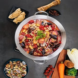 ChefMaster – Large Stainless Steel Wok with Dual Handles