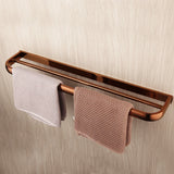 Aurielle Luxury Rose Gold Bathroom Hardware Set – 5-Piece Wall-Mounted Solid Brass Accessory Collection