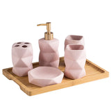 NordicSerenity 4-Piece Ceramic Bathroom Set – Scandinavian Style