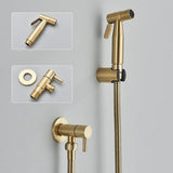 AquaClean Black Bidet Faucet – Stainless Steel Wall-Mounted WC Shower Sprayer (Shattaf Set)