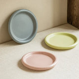 SweetMacaron Ceramic Breakfast & Dessert Plate – Fresh Colors, Round Design & Versatile Use