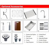 ForgeSquare Handmade Stainless Steel Kitchen Sink – Modern Square Design
