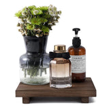 RustiTray – Decorative Wooden Tray Stand | Rustic Farmhouse Style Organizer for Bathroom, Kitchen & Vanity