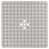 SafeStep Anti-Slip Shower Mat 21×21 in – PVC Safety Mat with Suction Cups & Quick-Dry Drain Holes