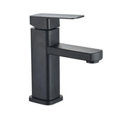 Modern Deck Mounted Black and Chrome Bathroom Faucet with Dual Temperature Mixer