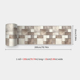 DecoMosaic Waterproof Mosaic Wall Stickers – Peel & Stick Backsplash for Bathroom, Kitchen & Living Spaces