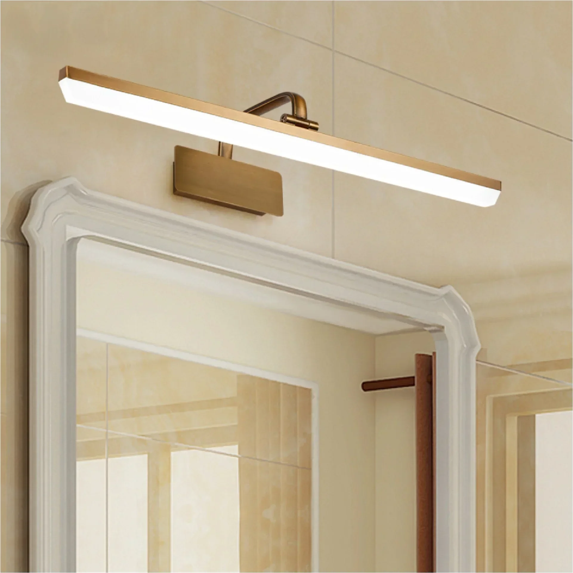 LumiBronze LED Mirror Wall Light – Waterproof Bronze Wandleuchte for Bathroom, Hotels & Vanity Areas