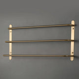 CopperLine Compact Towel Bar with Hook – Chrome Finish (<20 Inches)
