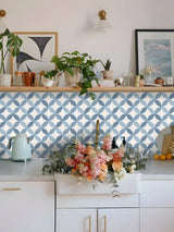 NordicTyle 12-Piece Scandinavian Floor & Wall Sticker Set – Thick PVC Tiles with Strong Adhesion for Modern Home Decor