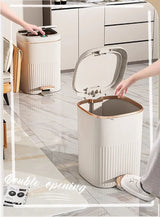 SilentStep Luxury Step Trash Can – 8L / 10L – 8L / 10L Stylish Pedal Bin with Lid for Bathroom, Kitchen & Office