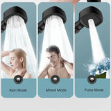 HydroFlex SquareForce High-Pressure Handheld Shower Head – 3 Modes, Water-Saving & Adjustable