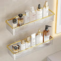 ClearSpace Acrylic Corner Shelf – Drill-Free Wall Organizer for Bathroom, Makeup & Shampoo