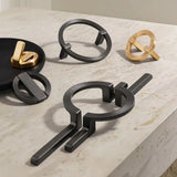 OrientArc Luxe Round Cabinet Pull – Modern Chinese Style Zinc Alloy Furniture Handle with Polished Electroplated Finish
