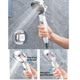 HydroFlex SquareForce High-Pressure Handheld Shower Head – 3 Modes, Water-Saving & Adjustable